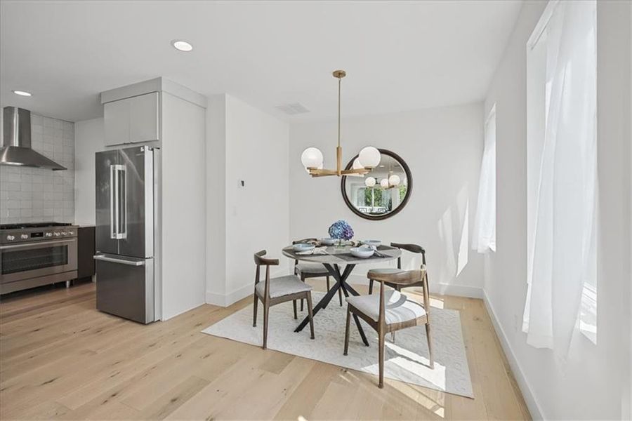 Furnished interior view inside a new home in , Atlanta (Image 9).