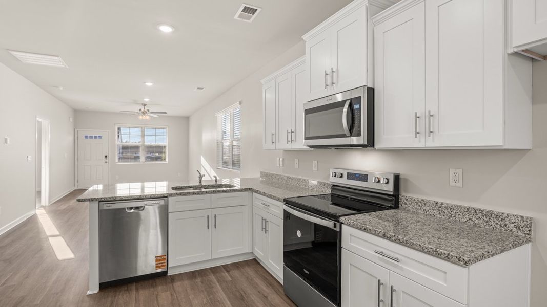 Furnished interior view inside a new home in Bellemeade Landing, Augusta (Image 8). Furnished interior view inside a new home in Bellemeade Landing, Augusta (Image 8).