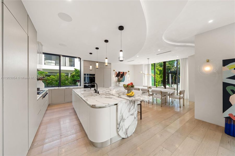 Furnished interior view inside a new home in , Miami Beach (Image 16).