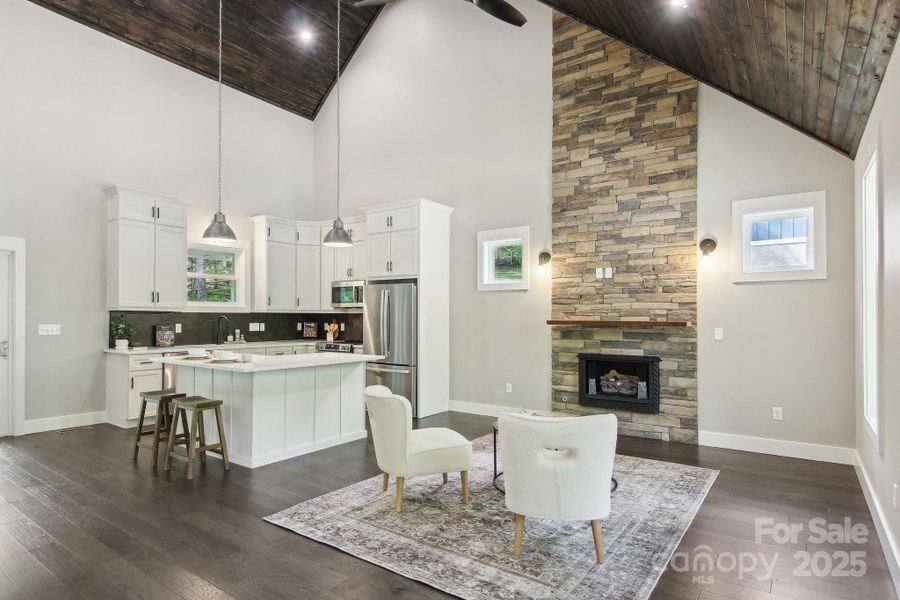 Furnished interior view inside a new home in , Maggie Valley (Image 22).
