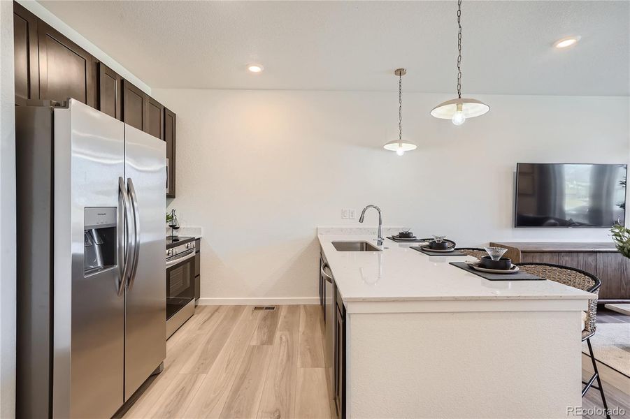 Furnished interior view inside a new home in , Arvada (Image 12).