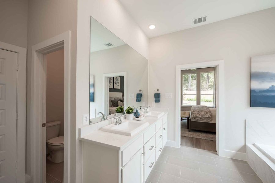 Representative furnished interior of a home built from the Longspur by Tri Pointe Homes in Clopton Farms, Montgomery (Image 16). Representative furnished interior of a home built from the Longspur by Tri Pointe Homes in Clopton Farms, Montgomery (Image 16).