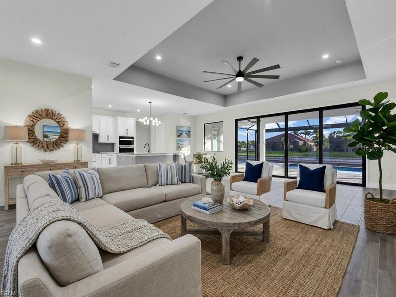 Furnished interior view inside a new home in , Cape Coral (Image 12).