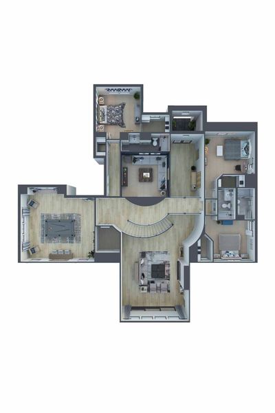 2D floor plan layout of this home in Dunham Pointe 80′, Cypress, TX (Image 4). 2D floor plan layout of this home in Dunham Pointe 80′, Cypress, TX (Image 4).