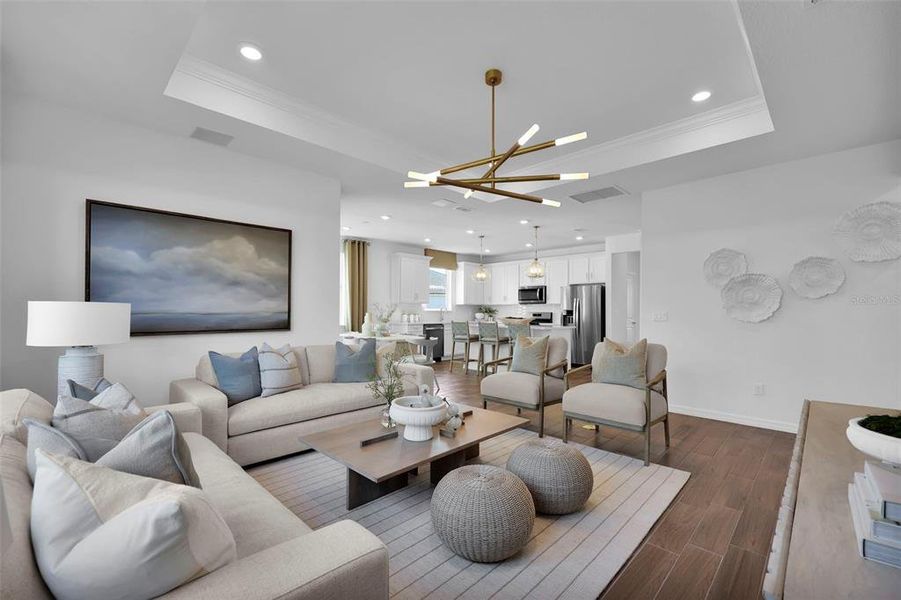 Furnished interior view inside a new home in Seminole Palms, Palm Coast (Image 11).
