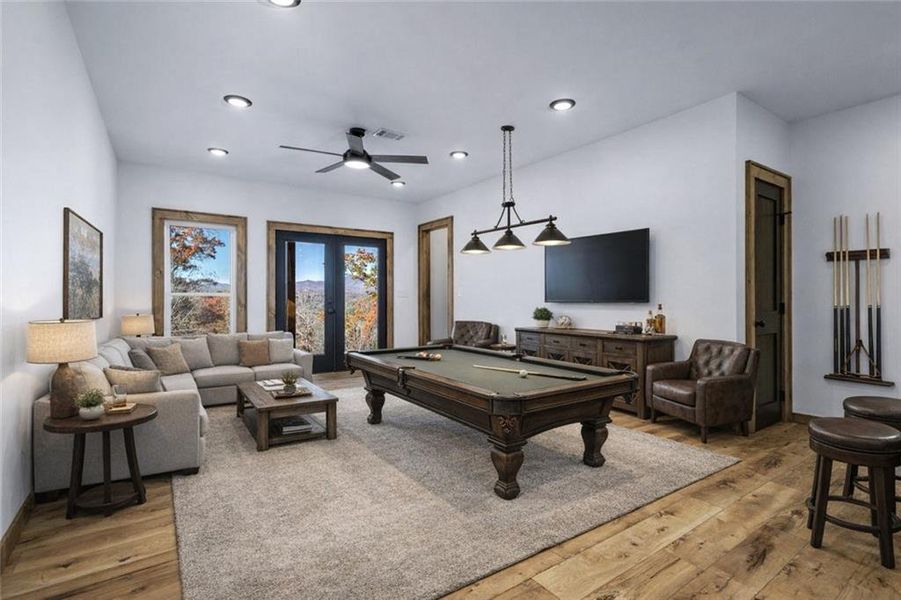 Furnished interior view inside a new home in , Ellijay (Image 8).