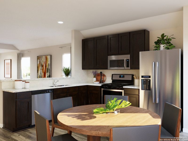 Furnished interior view inside a new home in Abbott Place, St. Hedwig (Image 15).