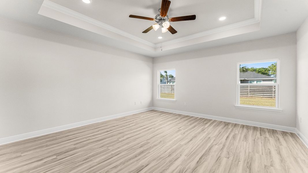 Representative unfurnished interior of a home built from the The Destin by D.R. Horton in Pine Creek and Heron Walk, Port St. Joe (Image 36).