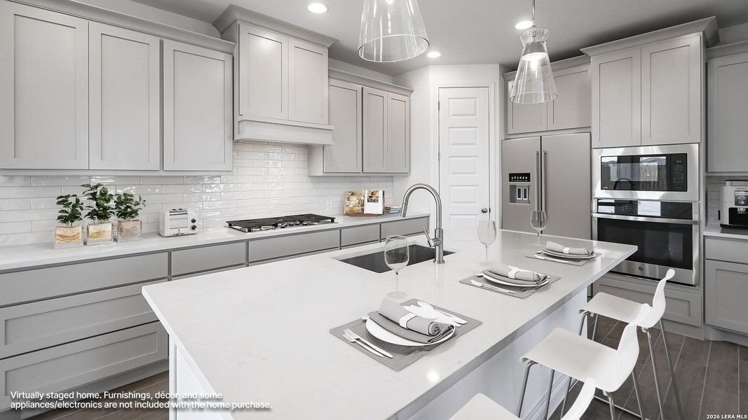 Furnished interior view inside a new home in Legacy at Lake Dunlap, New Braunfels (Image 9).