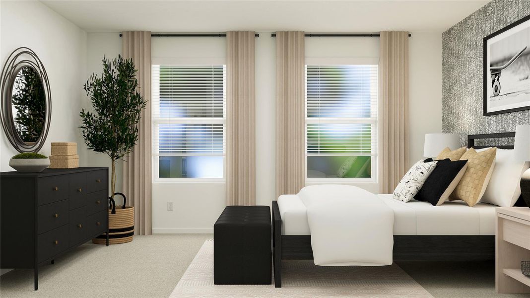 Furnished interior view inside a new home in Bertram Oaks: Majors Collection, Bertram (Image 15).