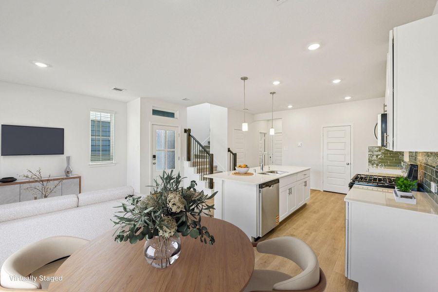 Furnished interior view inside a new home in Pinewood Trails - City Series, Atascocita (Image 8).