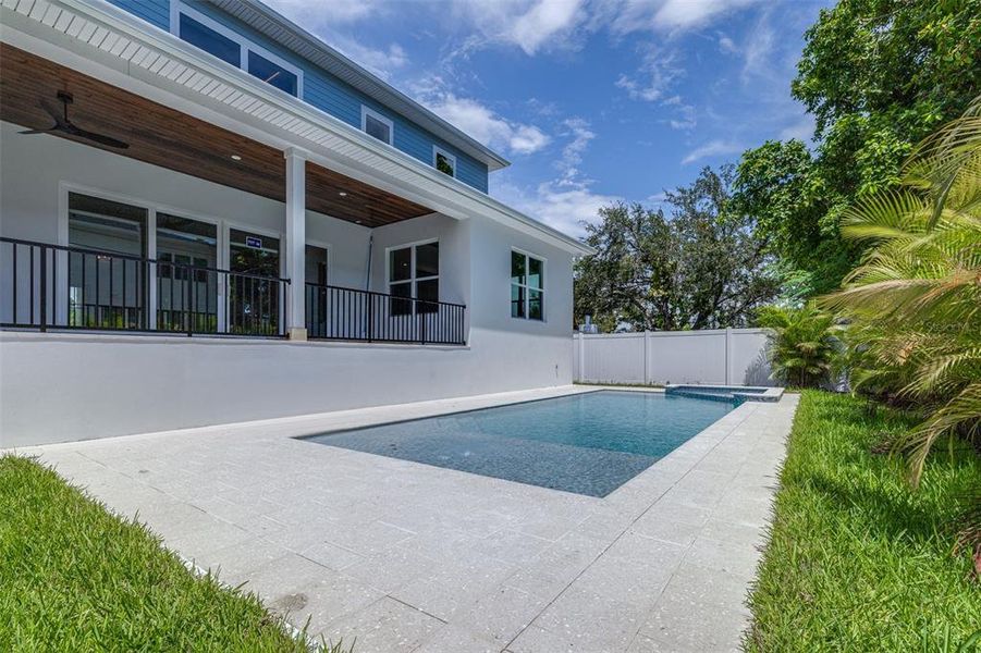 Exterior details and patio area of a home in , Tampa (Image 34).