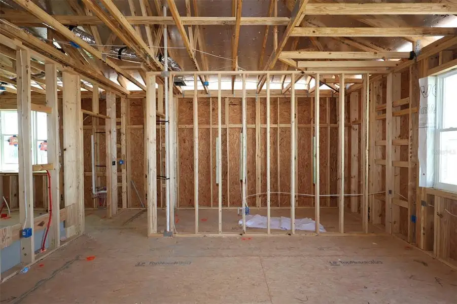 In-progress construction of a new home in Center Lake on the Park, St. Cloud, FL (Image 11).