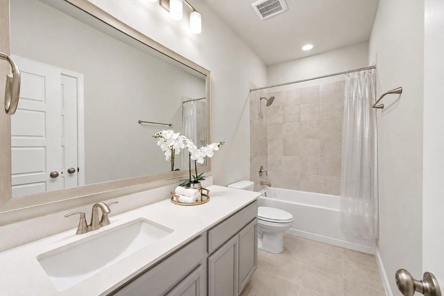 Furnished interior view inside a new home in Dunvale Village - Patio Home Collection, Houston (Image 12).