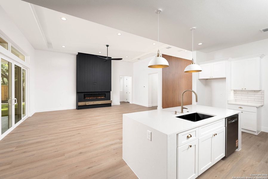 Furnished interior view inside a new home in , San Antonio (Image 13).