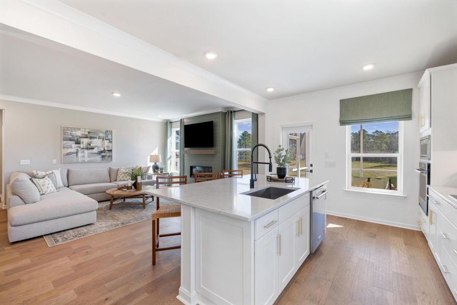 Furnished interior view inside a new home in The Oaks, Goose Creek (Image 29).