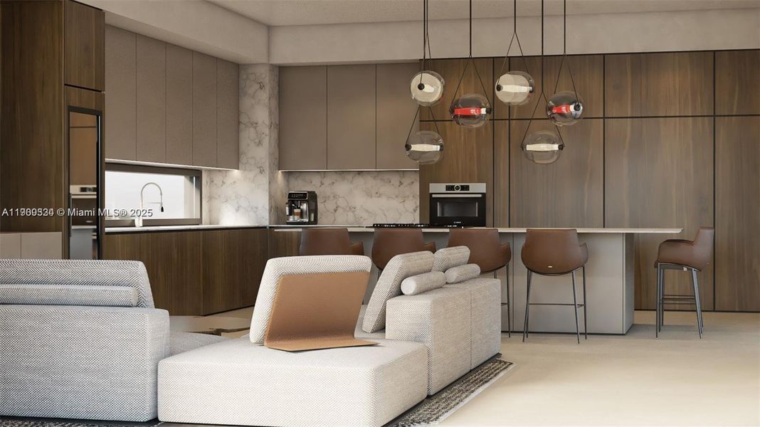 Furnished interior view inside a new home in , Key Biscayne (Image 15). Furnished interior view inside a new home in , Key Biscayne (Image 15).