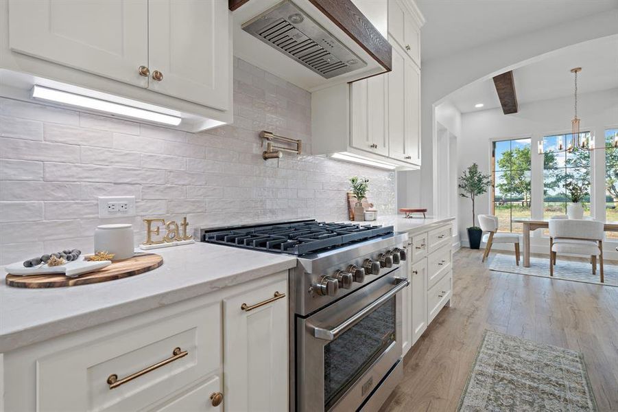 Furnished interior view inside a new home in , Krum (Image 30).