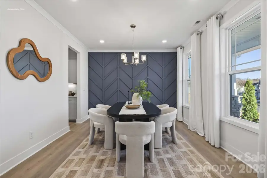 Furnished interior view inside a new home in Brantley, Mooresville (Image 11). Furnished interior view inside a new home in Brantley, Mooresville (Image 11).