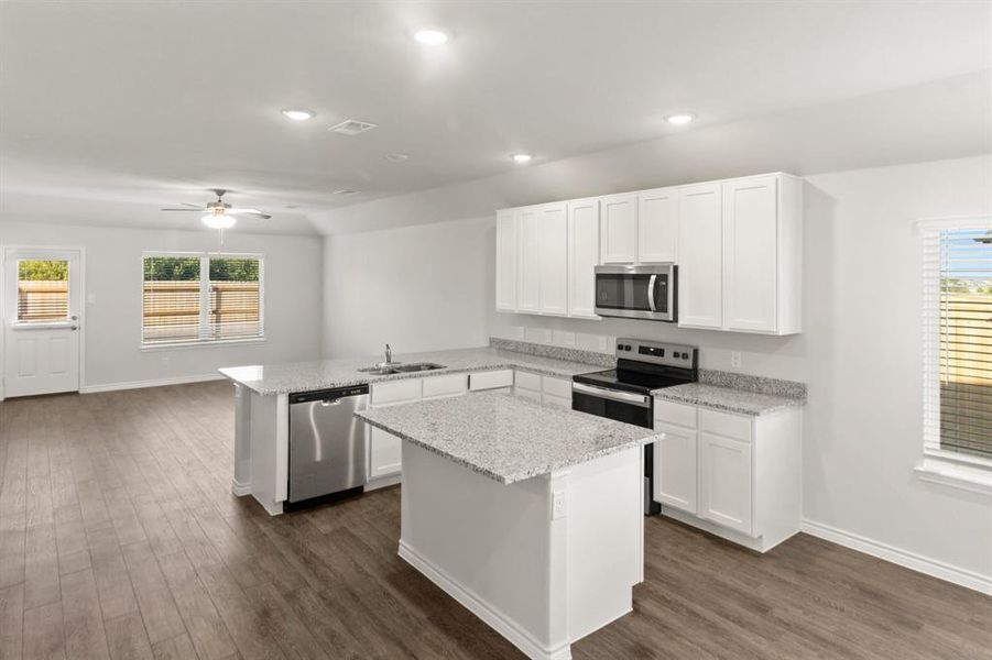 Furnished interior view inside a new home in Retreat at Fossil Creek, Fort Worth (Image 4). Furnished interior view inside a new home in Retreat at Fossil Creek, Fort Worth (Image 4).