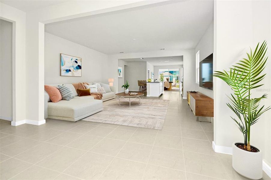 Furnished interior view inside a new home in , St. Cloud (Image 13).