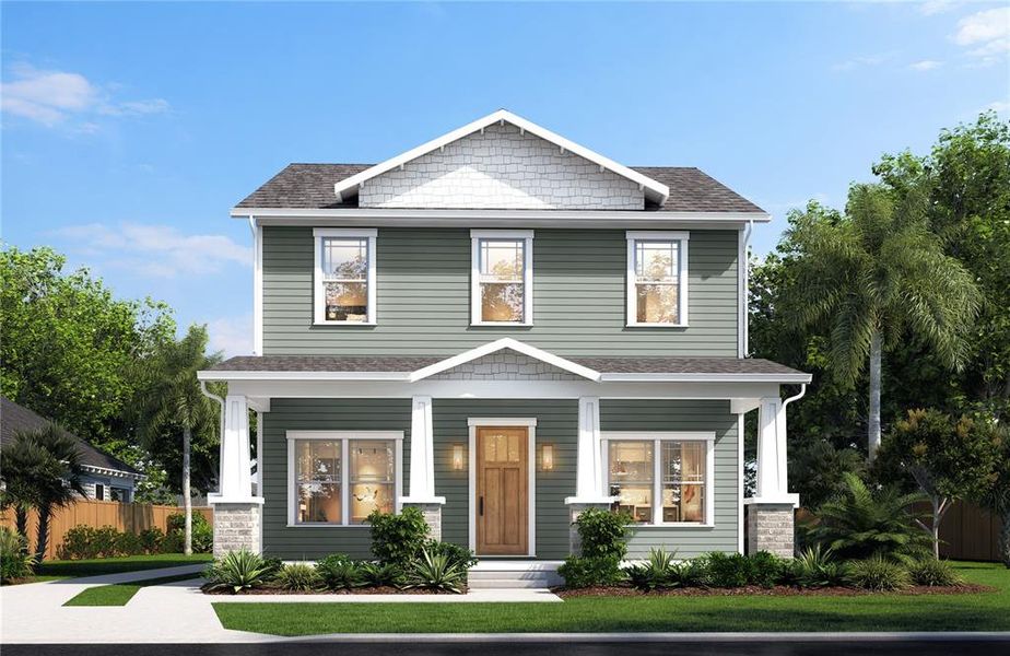 Front exterior of a new home in , Tampa, FL, highlighting curb appeal (Image 6).