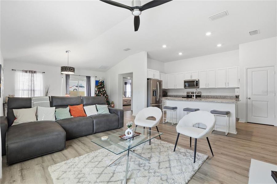 Furnished interior view inside a new home in Bellaviva I at Westside, Davenport (Image 8).
