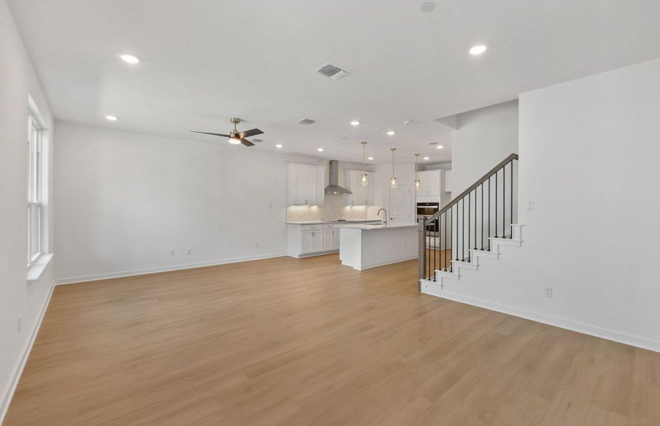 Spacious, unfurnished interior of a new home in Monarch on Main, Round Rock (Image 27).