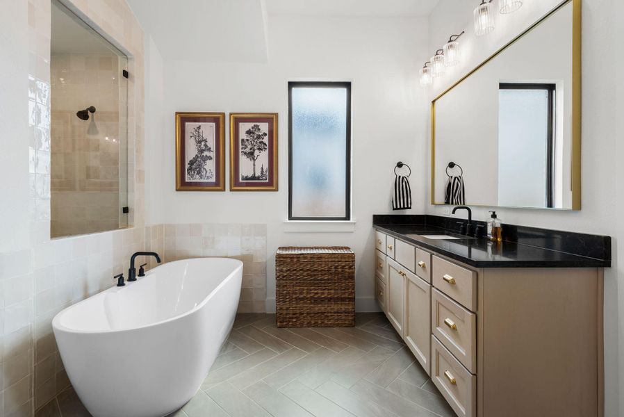 Furnished interior view inside a new home in Santa Rita Ranch, Liberty Hill (Image 27).