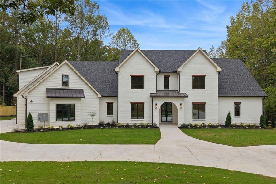 Front exterior of a new home in , Alpharetta, GA, highlighting curb appeal (Image 26).