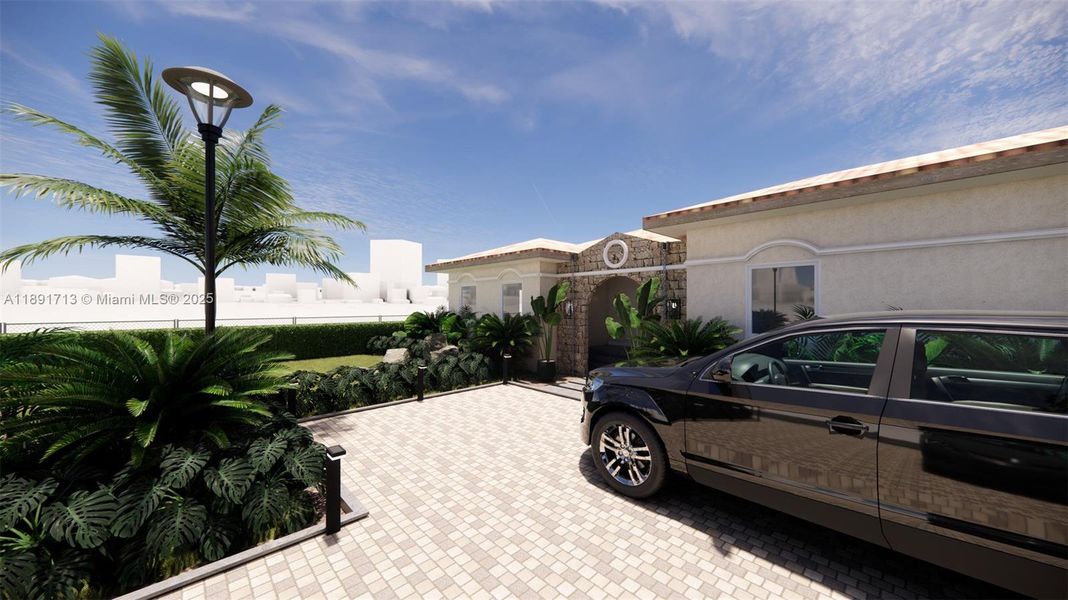 Exterior details and patio area of a home in , Miami Shores (Image 24). Exterior details and patio area of a home in , Miami Shores (Image 24).