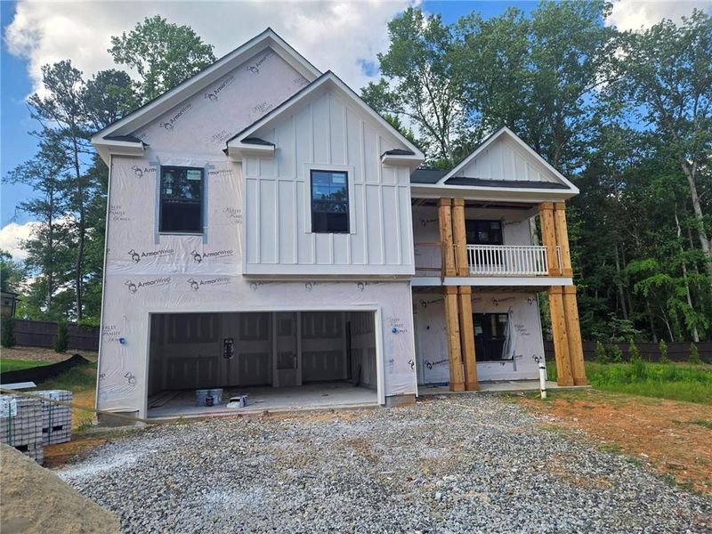In-progress construction of a new home in The Overlook at Factory Shoals, Mableton, GA (Image 25).