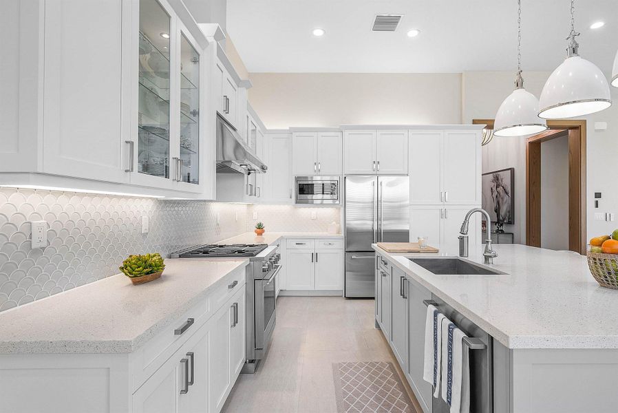 Furnished interior view inside a new home in , Boynton Beach (Image 39).