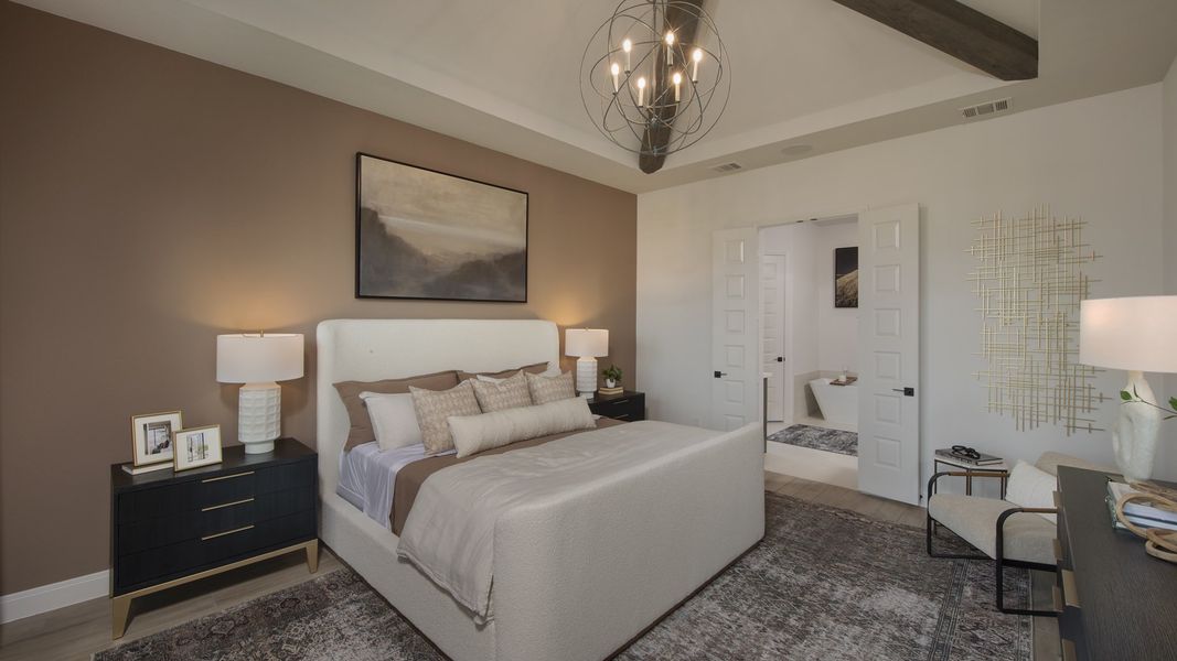 Furnished interior view inside a new home in Trinity Falls, McKinney (Image 34).