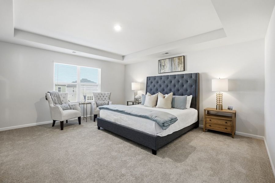 Furnished interior view inside a new home in Waxhaw Landing, Monroe (Image 12).