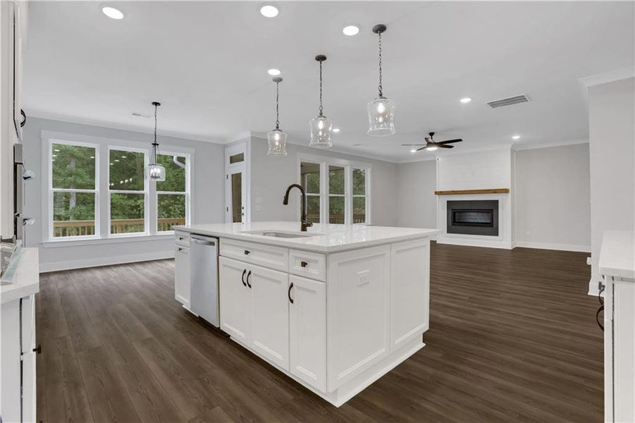 Furnished interior view inside a new home in Arbor West, Dawsonville (Image 6).