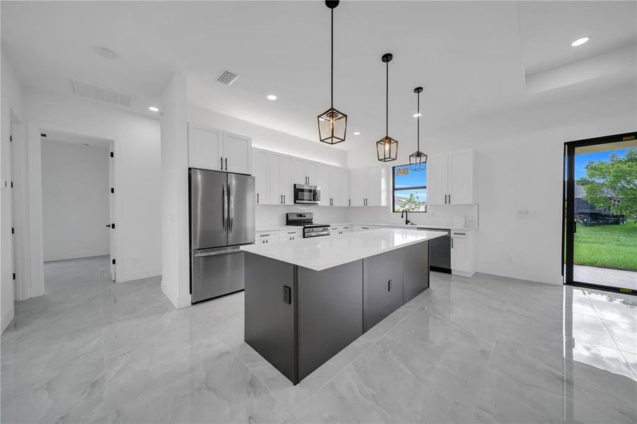 Furnished interior view inside a new home in , Cape Coral (Image 6). Furnished interior view inside a new home in , Cape Coral (Image 6).