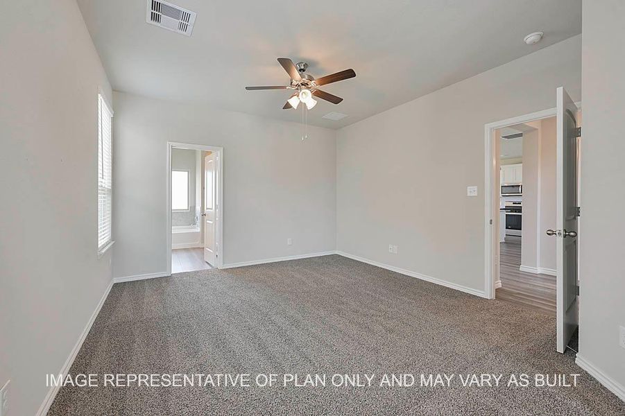 Representative unfurnished interior of a home built from the Sonoma by D.R. Horton in Southern Pointe, College Station (Image 17). Representative unfurnished interior of a home built from the Sonoma by D.R. Horton in Southern Pointe, College Station (Image 17).