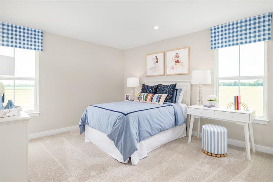 Representative furnished interior of a home built from the Normandy by Ryan Homes in Eagles Crest, Cornelia (Image 28).