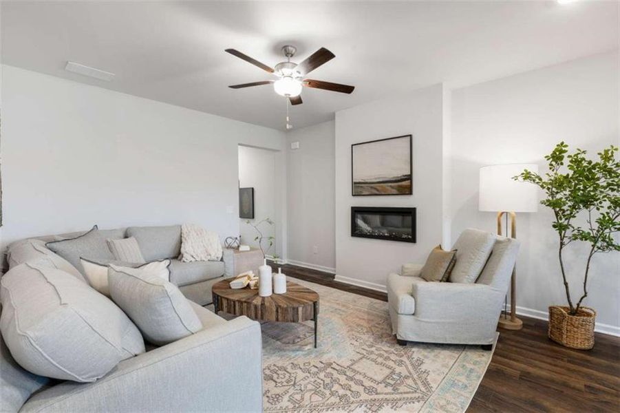 Furnished interior view inside a new home in , Conyers (Image 14).