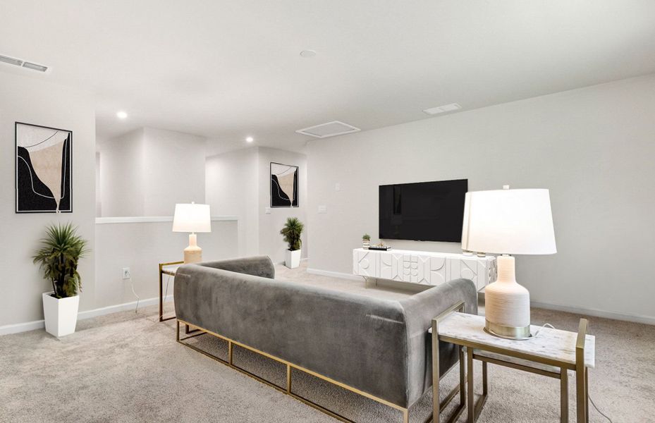 Representative furnished interior of a home built from the Liston by Pulte Homes in Fishers Wood, Columbia (Image 8).