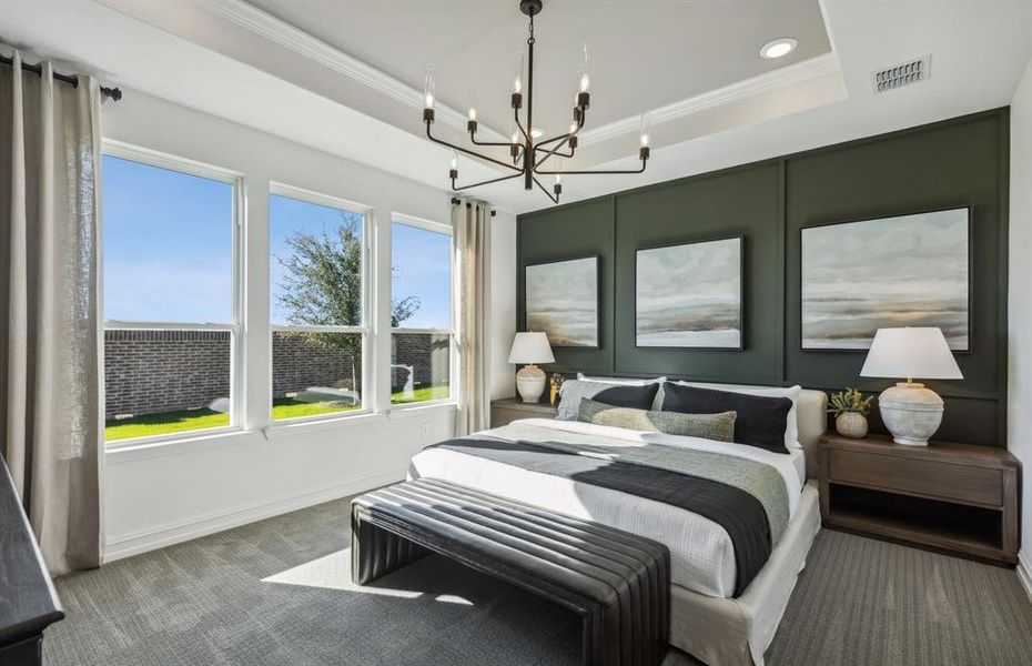 Spacious owner's suite with private bath *Model Representation*