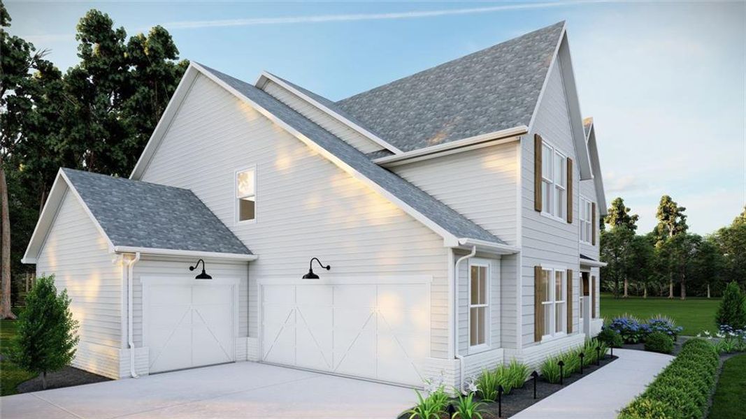 Front exterior of a new home in , Gainesville, GA, highlighting curb appeal (Image 28).