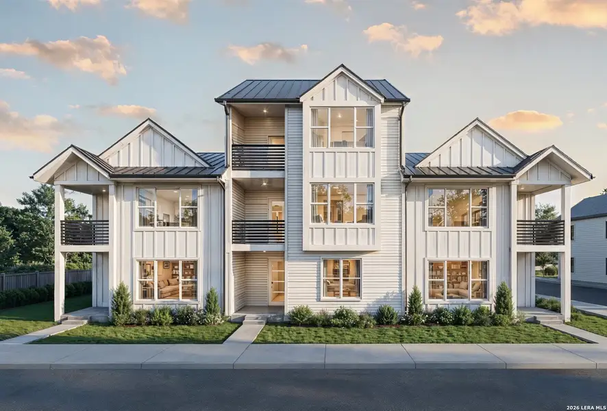 Front exterior of a new home in , San Antonio, TX, highlighting curb appeal (Image 8).