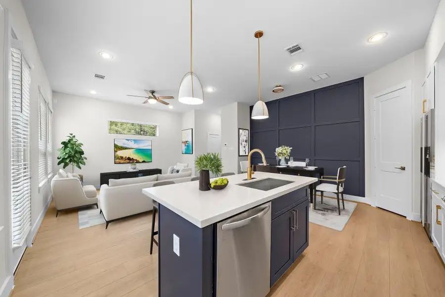 Furnished interior view inside a new home in , Houston (Image 7).