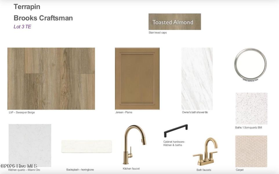 Sample of building materials used in homes in Terrapin, Leland (Image 26).