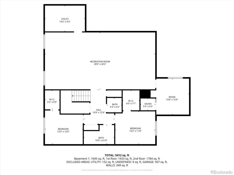 2D floor plan layout of this home in , Denver, CO (Image 5).