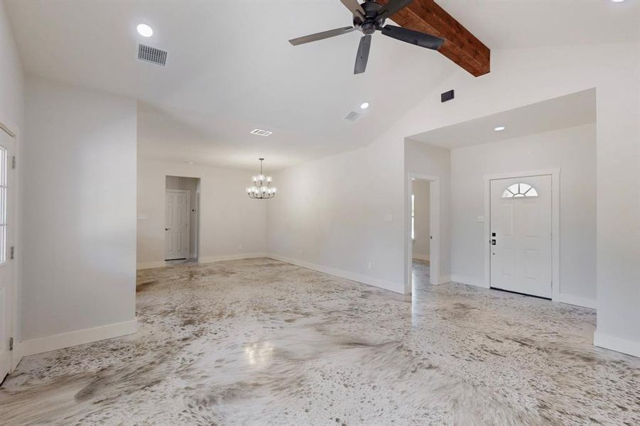 Spacious, unfurnished interior of a new home in , Sunset (Image 8).