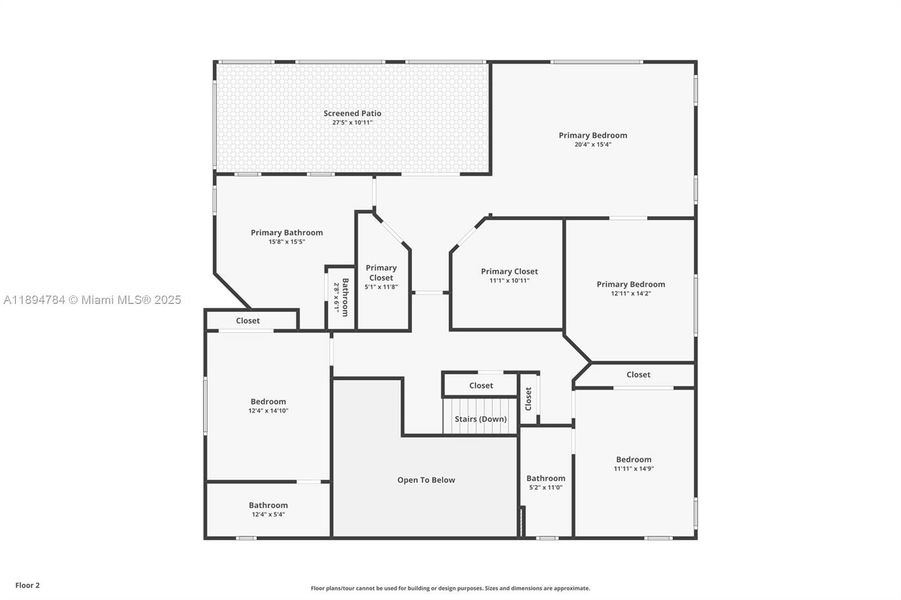 2D floor plan layout of this home in , Westlake, FL (Image 6).