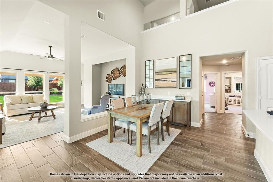 Furnished interior view inside a new home in Sunset Ridge, Alvarado (Image 11). Furnished interior view inside a new home in Sunset Ridge, Alvarado (Image 11).